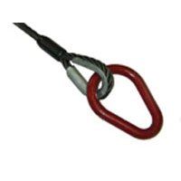 7/8 x 110' Roll Off Cable with USA Made 1-1/4" Pear Link