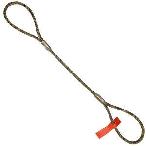 1-1/4" x 11' Standard Eye Wire Rope Sling - USA Made 6x36 Steel Core Wire Rope