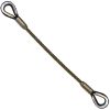 1-1/4" x 17' Thimbled Eye Wire Rope Sling -  6x37 Steel Core Wire Rope