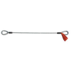 1/2 x 30' Thimbled Eye Galvanized Stage Sling - 6x25 Steel Core Wire Rope