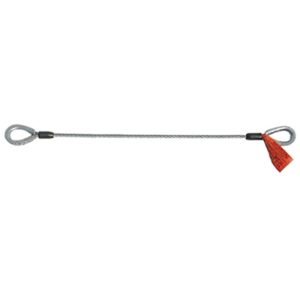 1/2" x 2' Thimbled Eye Galvanized Stage Sling - 6x25 Steel Core Wire Rope