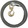7/16" x 50' Steel Core Winch Line with 3 Ton Alloy Swivel Hook (Imported Wire Rope/Crosby Hardware)