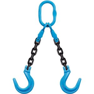 Yoke 5/8"x7' Type ADOF Adjustable 2-Leg Grade 100 Chain Sling (39,100 lbs WLL)