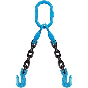 Yoke 5/8"x7' Type ADOG Adjustable 2-Leg Grade 100 Chain Sling (39,100 lbs WLL)