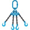 Yoke 5/8"x12' Type AQOS Adjustable 4-Leg Grade 100 Chain Sling (58,700 lbs WLL)