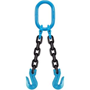 Yoke 9/32"x9' Type DOG 2-Leg Grade 100 Chain Sling (7400 lbs WLL)