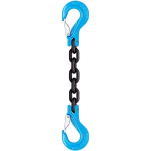 Yoke 9/32"x9' Type SSS 1-Leg Grade 100 Chain Sling (4300 lbs WLL)