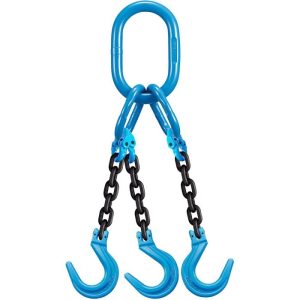 Yoke 9/32"x9' Type TOF 3-Leg Grade 100 Chain Sling (11,200 lbs WLL)