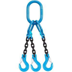 Yoke 9/32"x9' Type TOS 3-Leg Grade 100 Chain Sling (11,200 lbs WLL)