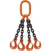 CM 1/2"x12' Type QOS 4-Leg Grade 100 Chain Sling (Sling Hooks)