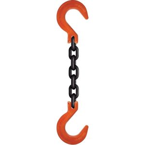CM 1/2" x 10' Type SFF 1-Leg Grade 100 Chain Sling (Foundry Hook Both Ends)