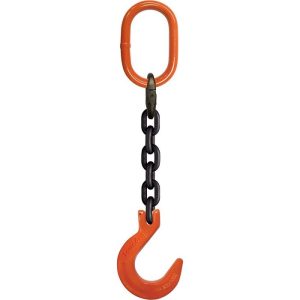 CM 1/2" x 10' Type SOF 1-Leg Grade 100 Chain Sling (Oblong Ring / Foundry Hook)