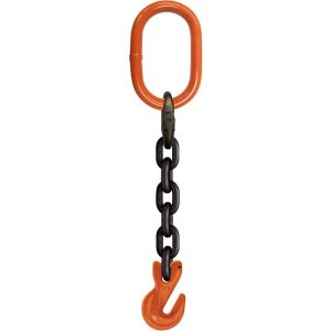 CM 1/2" x 10' Type SOG 1-Leg Grade 100 Chain Sling (Oblong Ring / Grab Hook)
