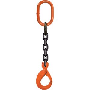 CM 1/2" x 10' Type SOSL 1-Leg Grade 100 Chain Sling (Oblong Ring / Self-Locking Hook)