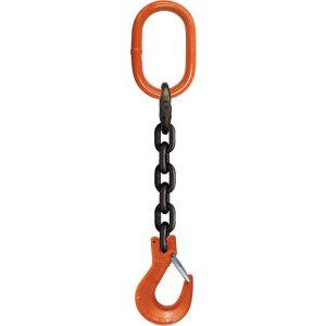 CM 1/2" x 10' Type SOS 1-Leg Grade 100 Chain Sling (Oblong Ring / Sling Hook)