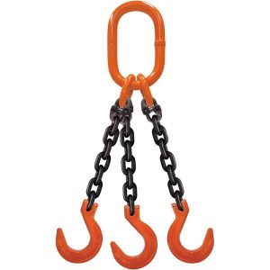 CM 1/2"x11' Type TOF 3-Leg Grade 100 Chain Sling (Foundry Hooks)