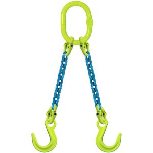 Gunnebo Industries 5/8"x4' Type DOF 2-Leg Grade 100 Chain Sling (39,100 lbs WLL)