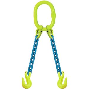 Gunnebo Industries 6mmx17' Type DOG 2-Leg Grade 100 Chain Sling (5500 lbs WLL)