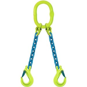 Gunnebo Industries 6mmx3' Type DOS 2-Leg Grade 100 Chain Sling (5500 lbs WLL)