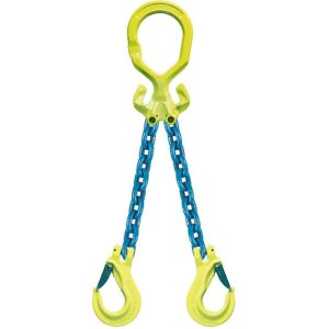 GrabiQ 1/2"x10' Type MGD2-EGKN 2-Leg Adjustable Grade 100 Chain Sling (26,000 lbs WLL)
