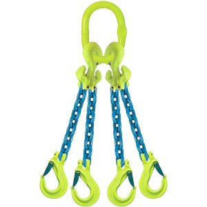 GrabiQ 1/2"x17' Type TG4-EGKN 4-Leg Adjustable Grade 100 Chain Sling (39,000 lbs WLL)