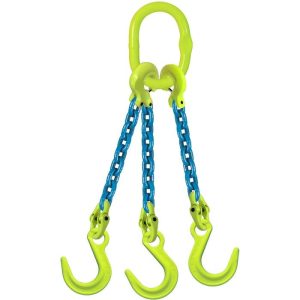 Gunnebo Industries 5/8"x4' Type TOF 3-Leg Grade 100 Chain Sling (58,700 lbs WLL)