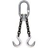 Crosby 1/2"x16' Type DOF 2-Leg Grade 100 Chain Sling (Foundry Hooks)