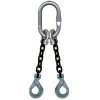 Crosby 1/2"x16' Type DOSL 2-Leg Grade 100 Chain Sling (Self-Locking Hooks)