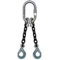 Crosby 1/2"x17' Type DOSL 2-Leg Grade 100 Chain Sling (Self-Locking Hooks)