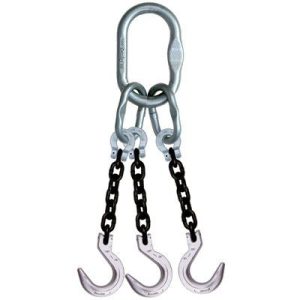 Crosby 5/8"x5' Type TOF 3-Leg Grade 100 Chain Sling (Foundry Hooks)