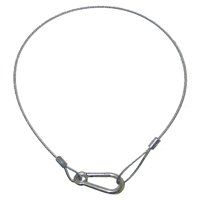 1/8" x 30" Stainless Steel Safety Cable with 5/16" Spring Hook
