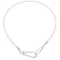 1/8" x 30" White Safety Cable with 5/16" Spring Hook