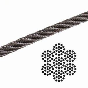 Pfeifer 3/8" 7X19 Galvanized Aircraft Cable - Per Foot