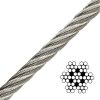 1/16X500' 7X7 Stainless Steel Aircraft Cable T304 - Premium