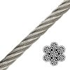5/16X1000' 7X19 Stainless Steel Aircraft Cable T304 - Premium