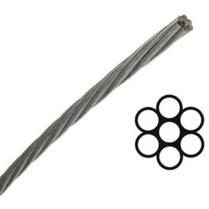 3/16X2000' 1X7 EHS GALVANIZED STRAND