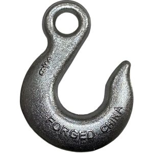 1/4" Grade 43 Eye Slip Hook (WLL 2600 lbs) (Electro-Galvanized)