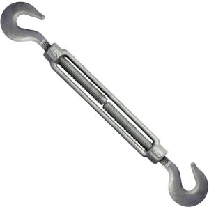 Turnbuckle Hook & Hook 1" x 12" - Hot Dip Galvanized