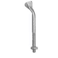 Forged Angle Thimble Type Eye Bolt 5/8" x 8" - Hot Dip Galvanized