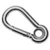 1/4" #2451 Spring Hook with Eye - Type 304 Stainless Steel