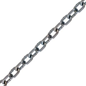 Straight Link Machine Chain Electro Galvanized 2/0 x 100'