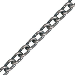 Twist Link Machine Chain Electro Galvanized #2 x 100'