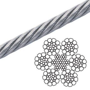 Union 7/8" Flex-X 6 Premium Wire Rope - Per Foot