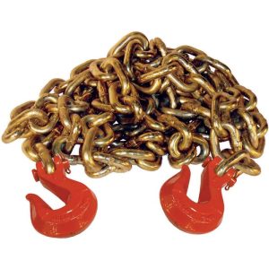 1/2" x 14' Grade 70 Binder Chain with Grab Hooks - Made in the USA