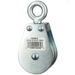 Swivel Eye Wire Rope Block Double 3/16"