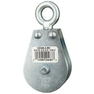 Swivel Eye Wire Rope Block Double 3/16"