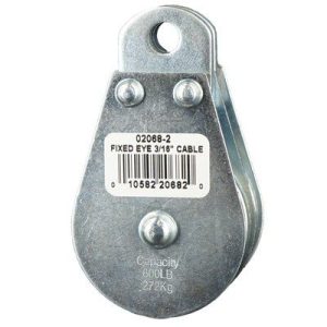 Fixed Eye Wire Rope Block Double 3/16"
