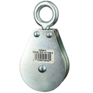 Swivel Eye Wire Rope Block Double 1/4"