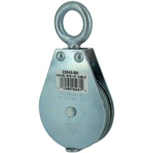 Swivel Eye Block Sgl 1/4"