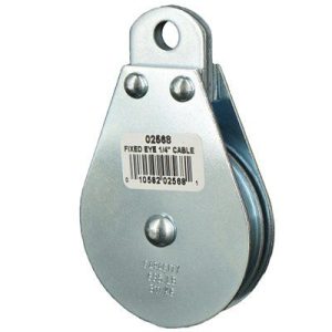 Fixed Eye Wire Rope Block Single 1/4"